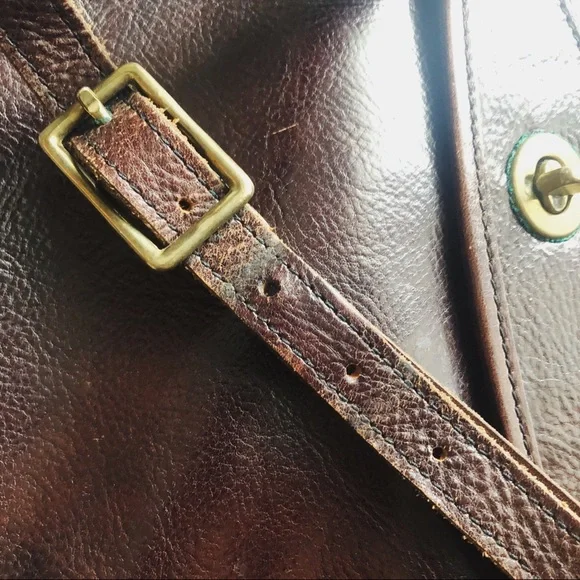 SOLD | Vintage Jack Georges Leather Messenger Bag - Picture 9 of 9